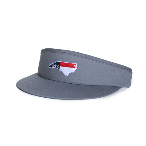 North Carolina Traditional Golf Visor Grey
