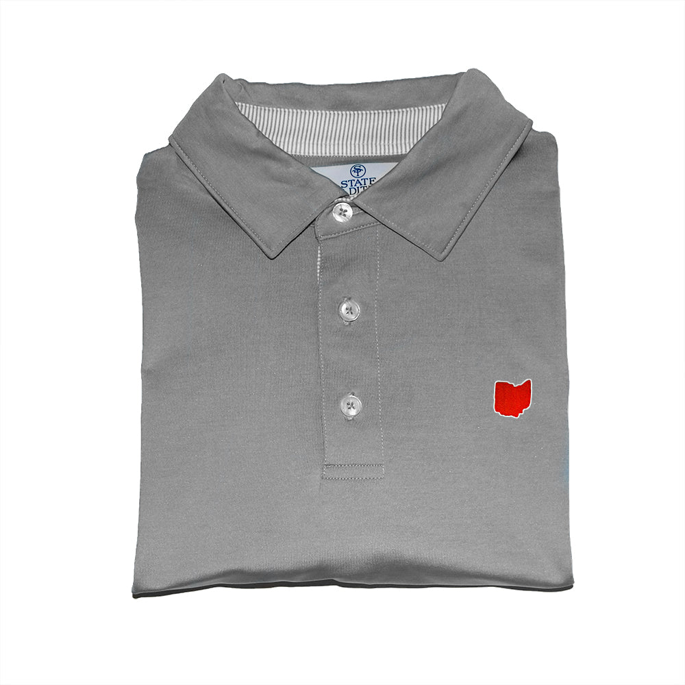 Ohio Columbus Gameday Signature Polo Grey