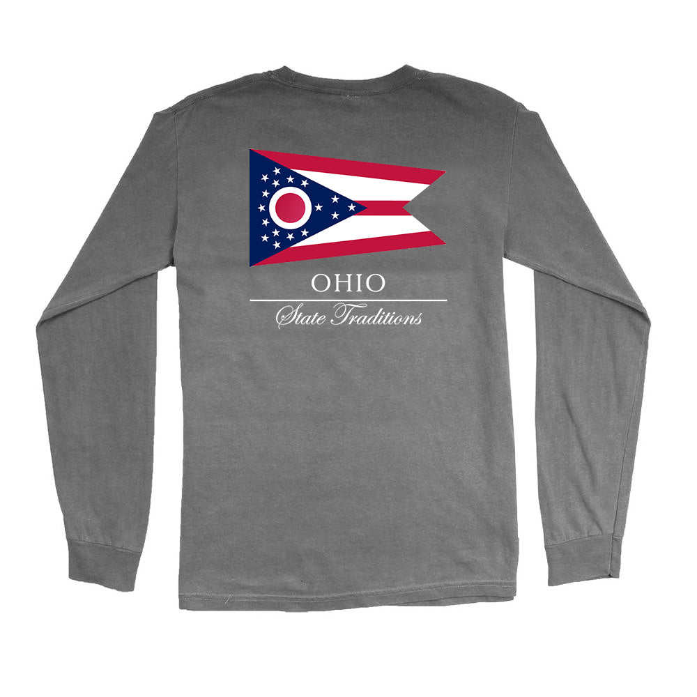 Ohio State Flag Long Sleeve T-Shirt