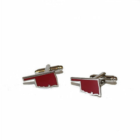 Oklahoma Norman Gameday Crimson Cuff Link Set