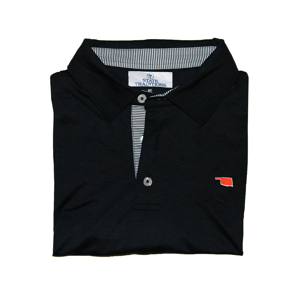 Oklahoma Stillwater Gameday Signature Polo Black