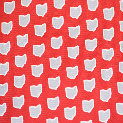 Ohio Columbus Gameday Tie Scarlet
