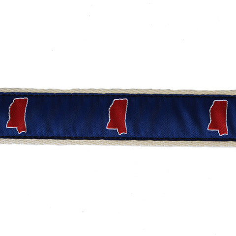 Mississippi Oxford Gameday Belt Blue
