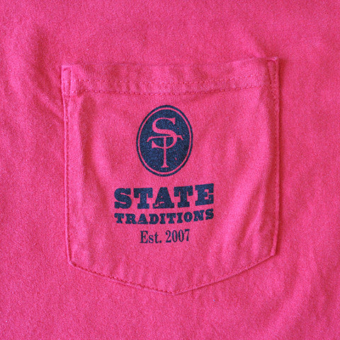 States and Tailgates T-Shirt Red and Black