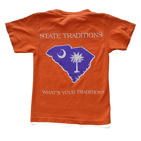 South Carolina Clemson Gameday Youth T-Shirt Orange
