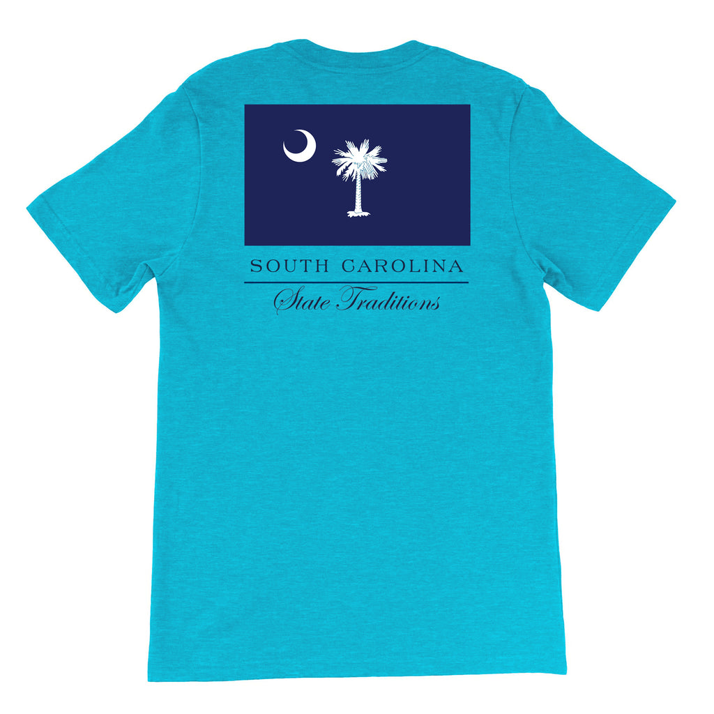 South Carolina State Flag T-Shirt Light Blue