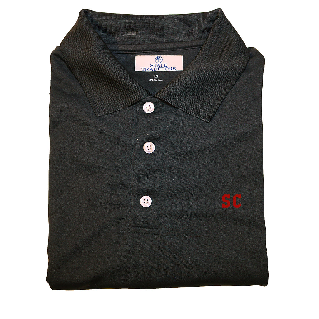 Black and Garnet South Carolina Polo