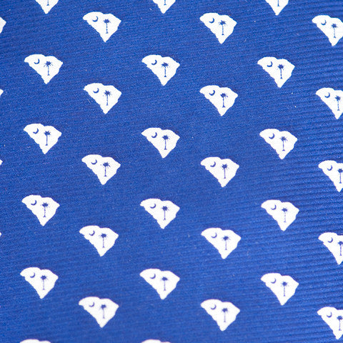 South Carolina Traditional Tie Blue with White