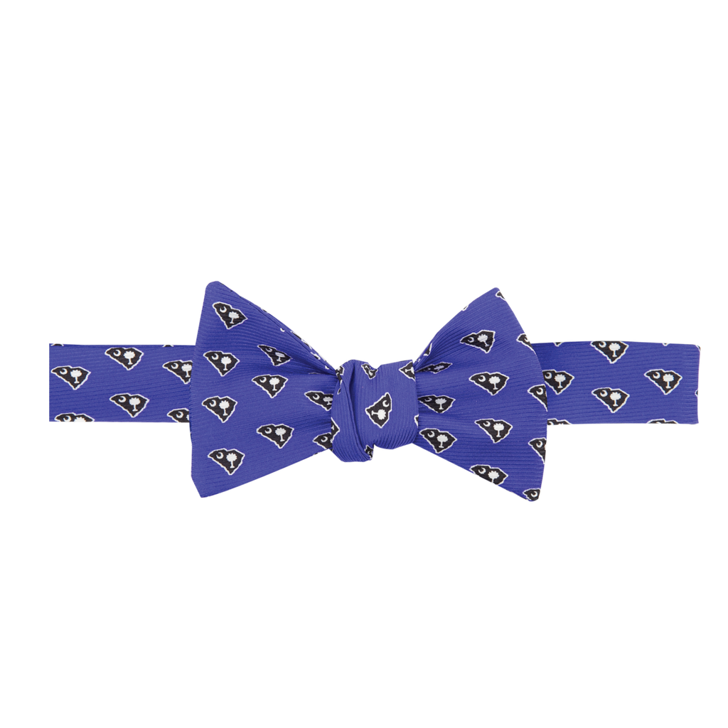 South Carolina Traditional Bow Tie Blue with Navy