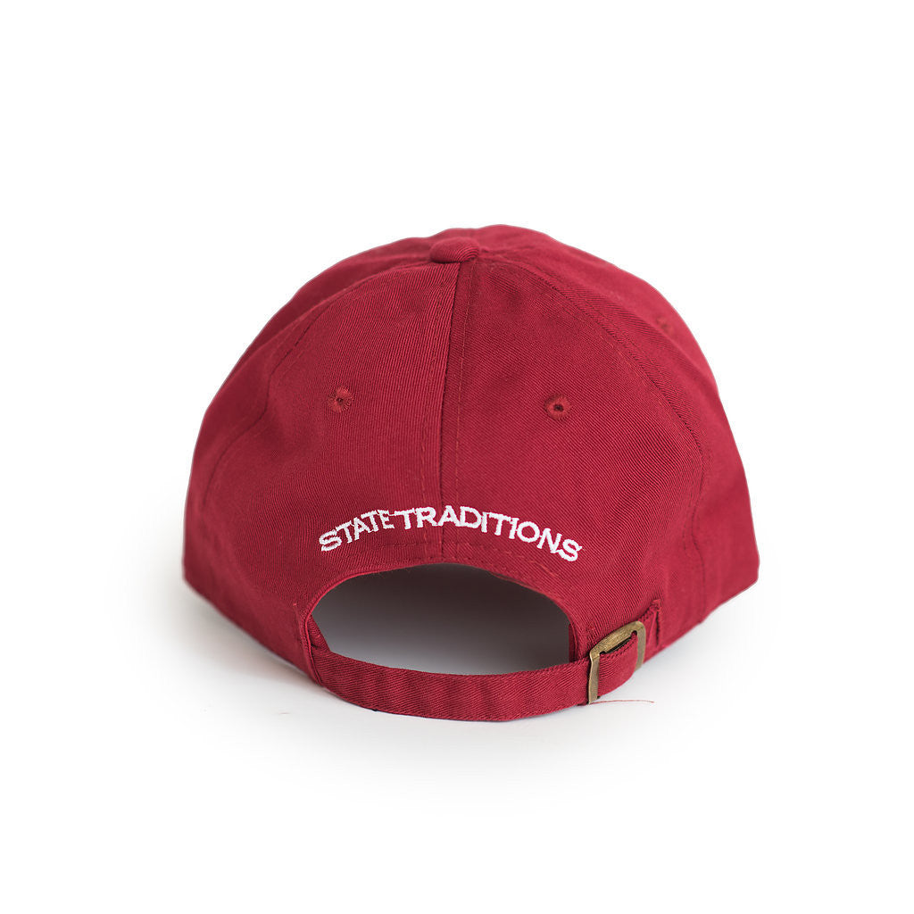 Crimson Alabama Tuscaloosa Gameday Hat Crimson Back View