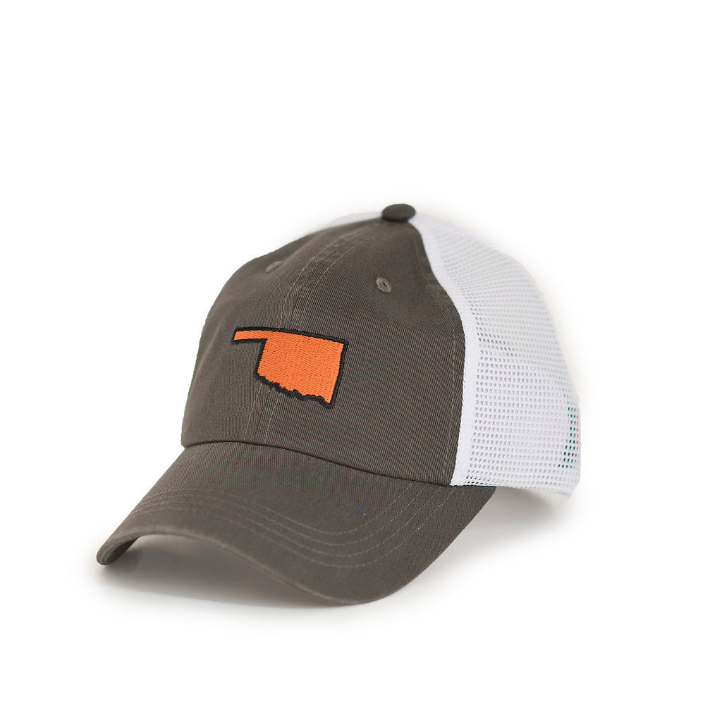 Oklahoma Stillwater Gameday Trucker Hat Grey
