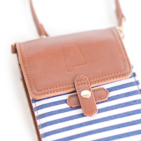 Alabama Crossbody Bag Blue and White