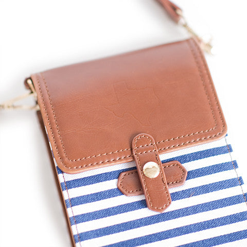 Texas Crossbody Bag Blue and White