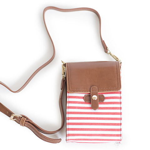 Texas Crossbody Bag Red and White