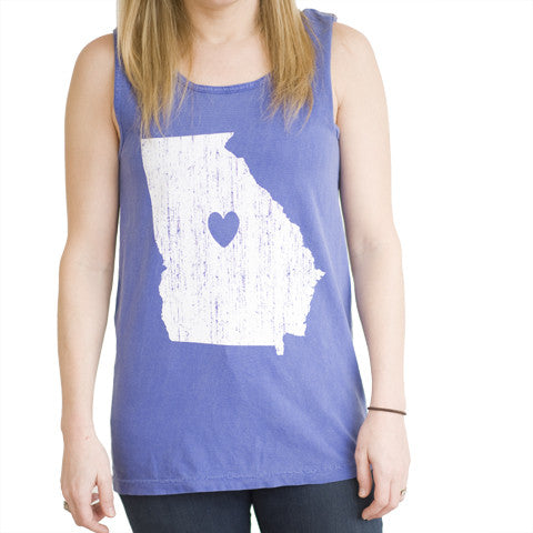 Georgia Love Tank Blue