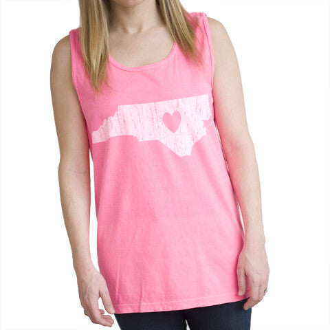 North Carolina Love Tank Pink