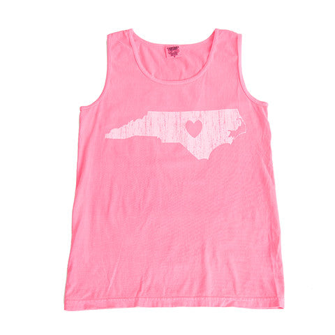 North Carolina Love Tank Pink