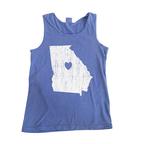Georgia Love Tank Blue