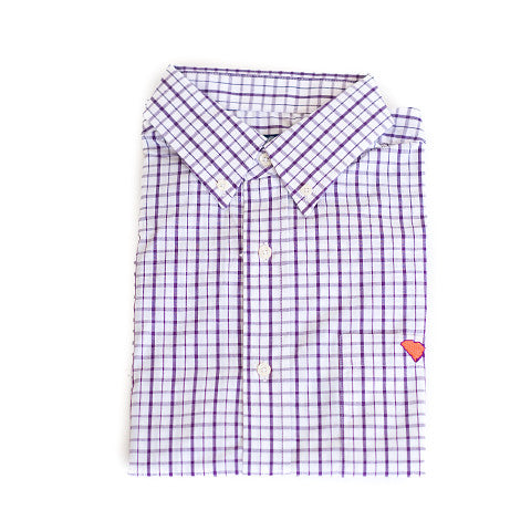 South Carolina Clemson Gameday Tattersall Long Sleeve Shirt