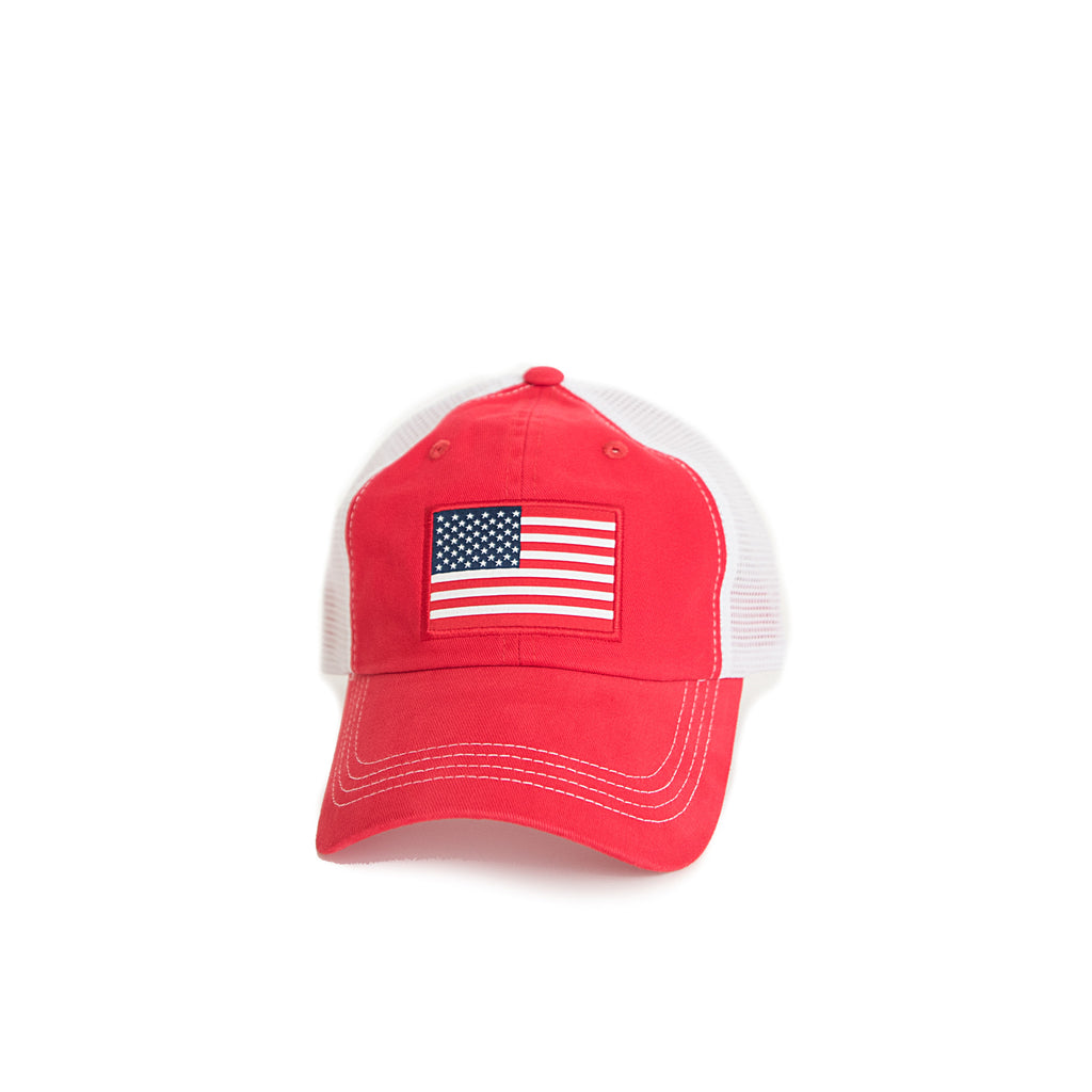Trucking Hat, USA MESH BACK TRUCKER HAT, For the southern, patriotic soul. State Traditions gives you the USA Mesh Back Trucker Hat.