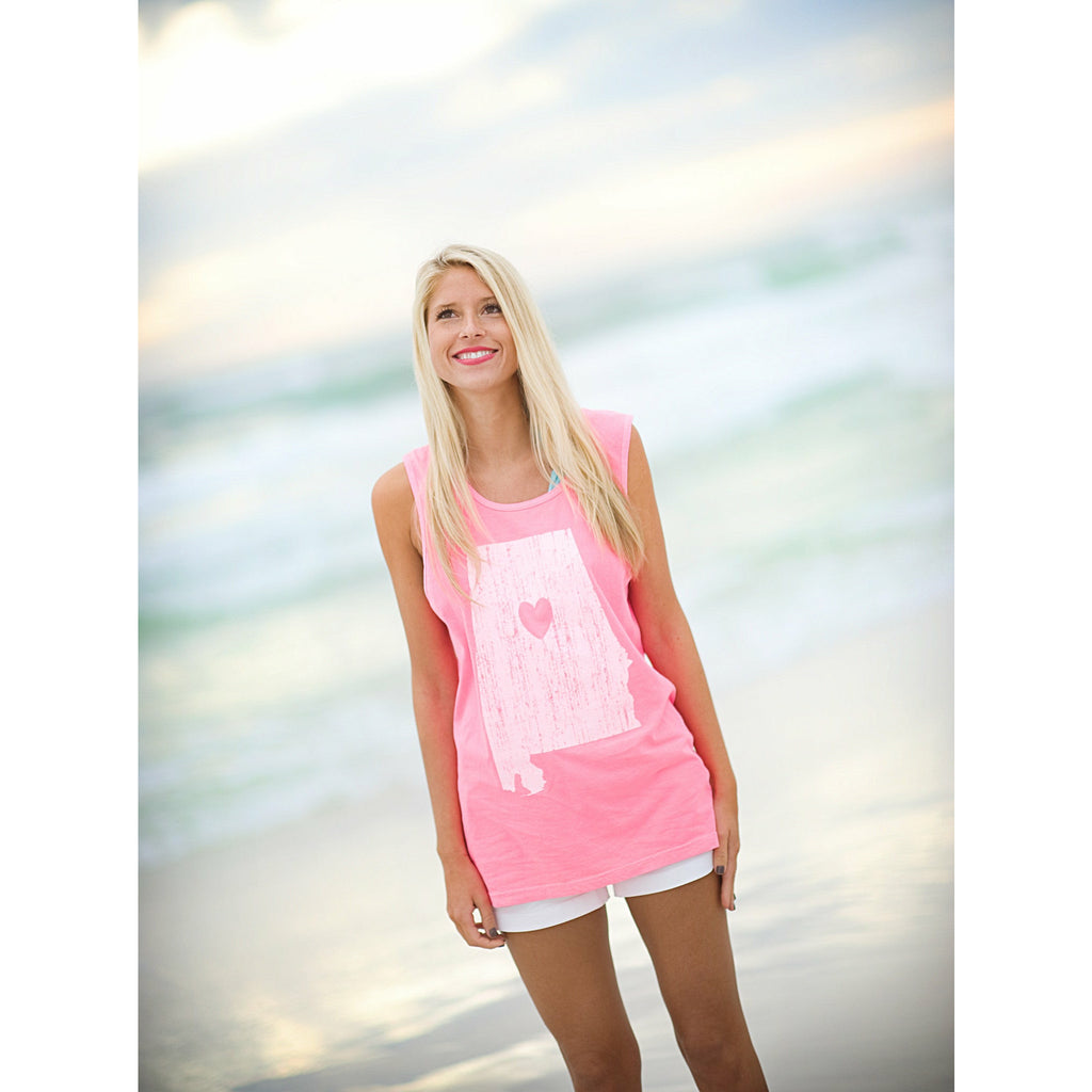 North Carolina Love Tank Pink