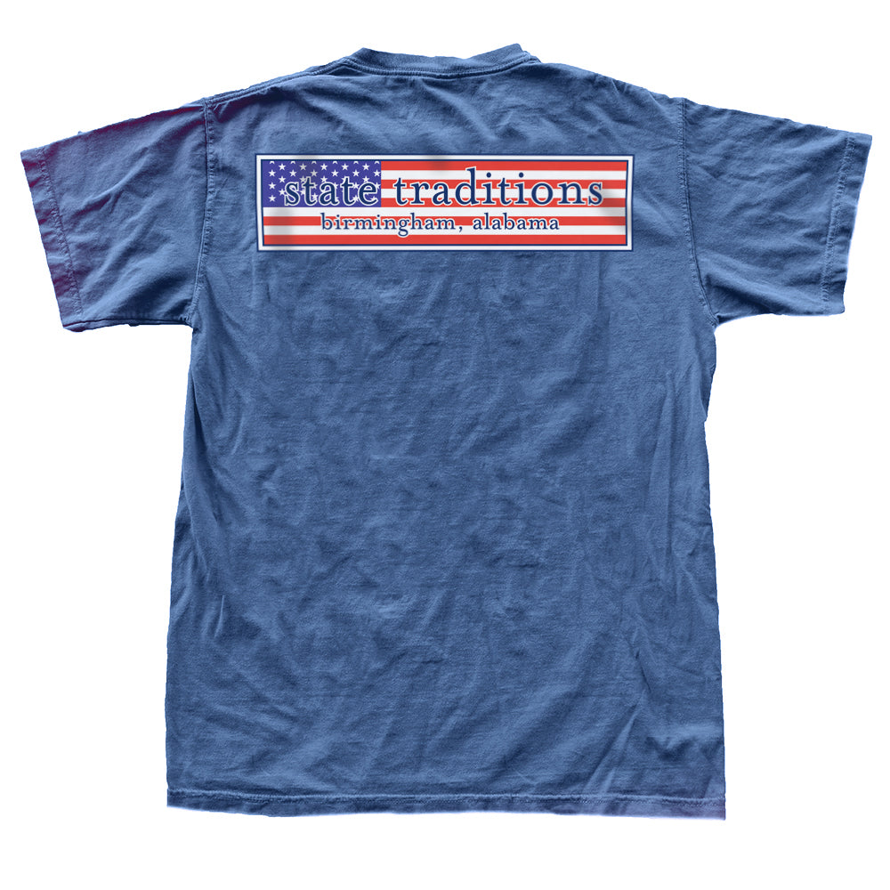 State Traditions Stars and Stripes Logo T-Shirt Navy