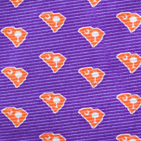 South Carolina Clemson Gameday Bow Tie Purple