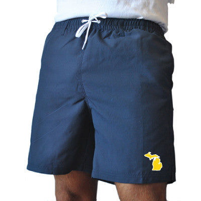Michigan Ann Arbor Gameday Swimwear Navy