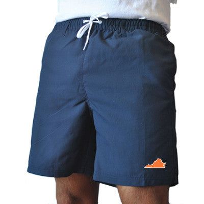 Virginia Charlottesville Gameday Swimwear Navy
