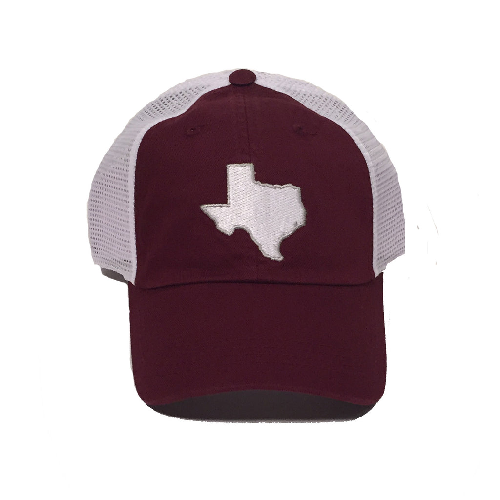 Texas College Station Gameday Trucker Hat Maroon