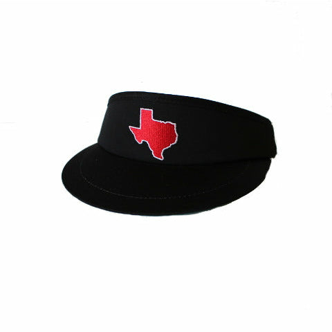 Texas Lubbock Gameday Golf Visor Black