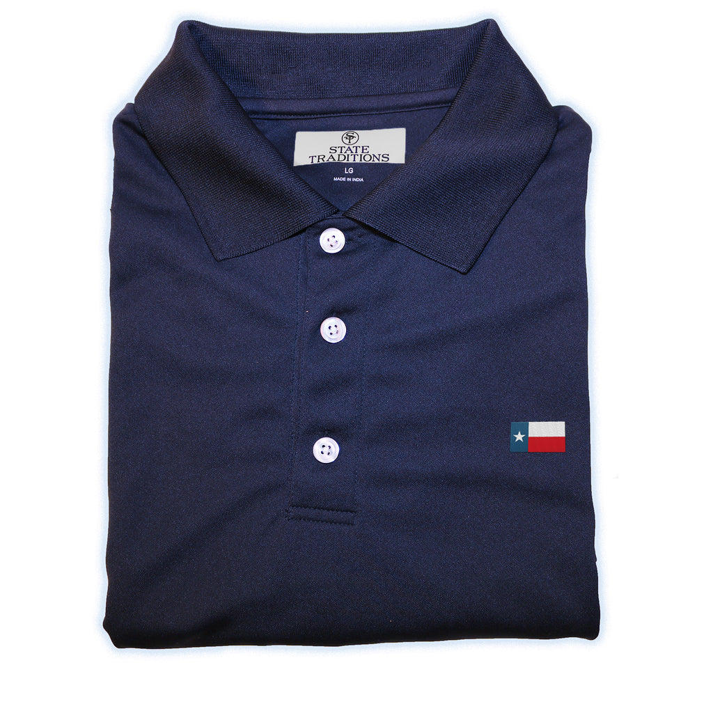 Texas Flag Performance Polo