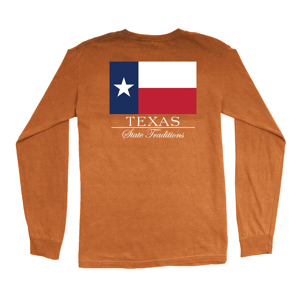 Texas State Flag Long Sleeve T-Shirt