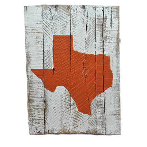 Texas Austin Gameday Reclaimed Wooden Pallet Art Painted