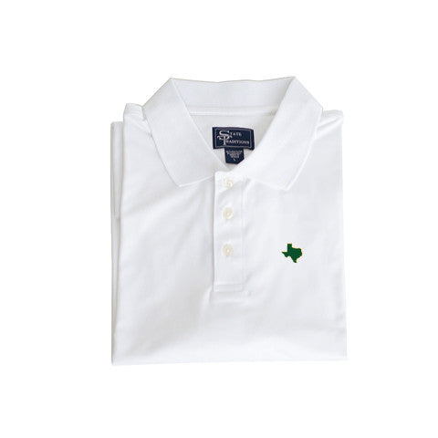 Texas Waco Clubhouse Performance Polo White