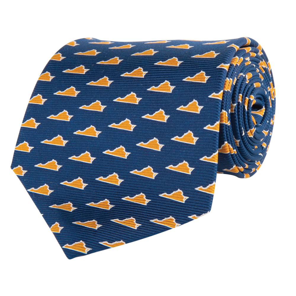 Virginia Charlottesville Gameday Tie Navy