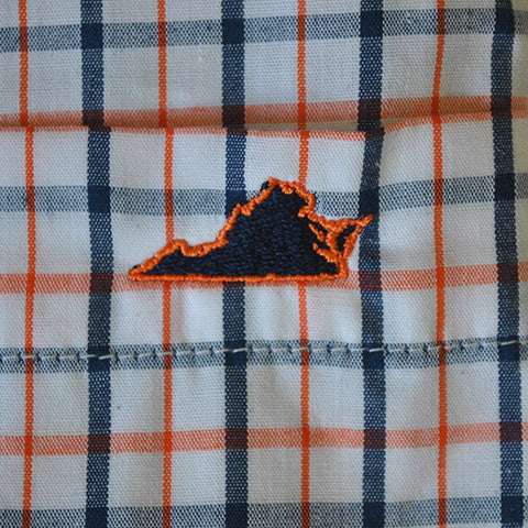 Virginia Charlottesville Gameday Tattersall Long Sleeve Shirt