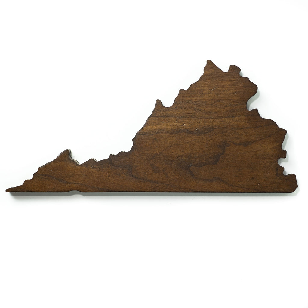 Wooden State of Virginia - Magnetic Key Holder