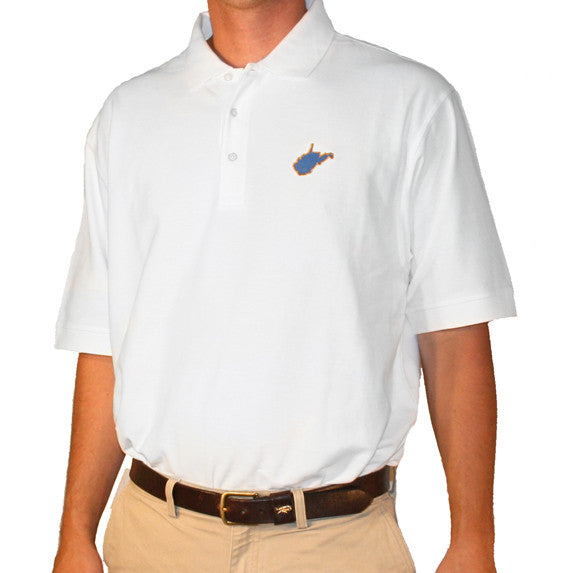 West Virginia Morgantown Gameday Polo White