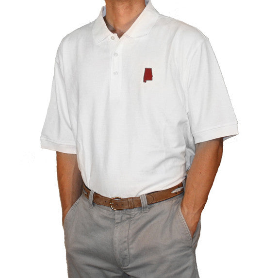Alabama Tuscaloosa Gameday Polo White