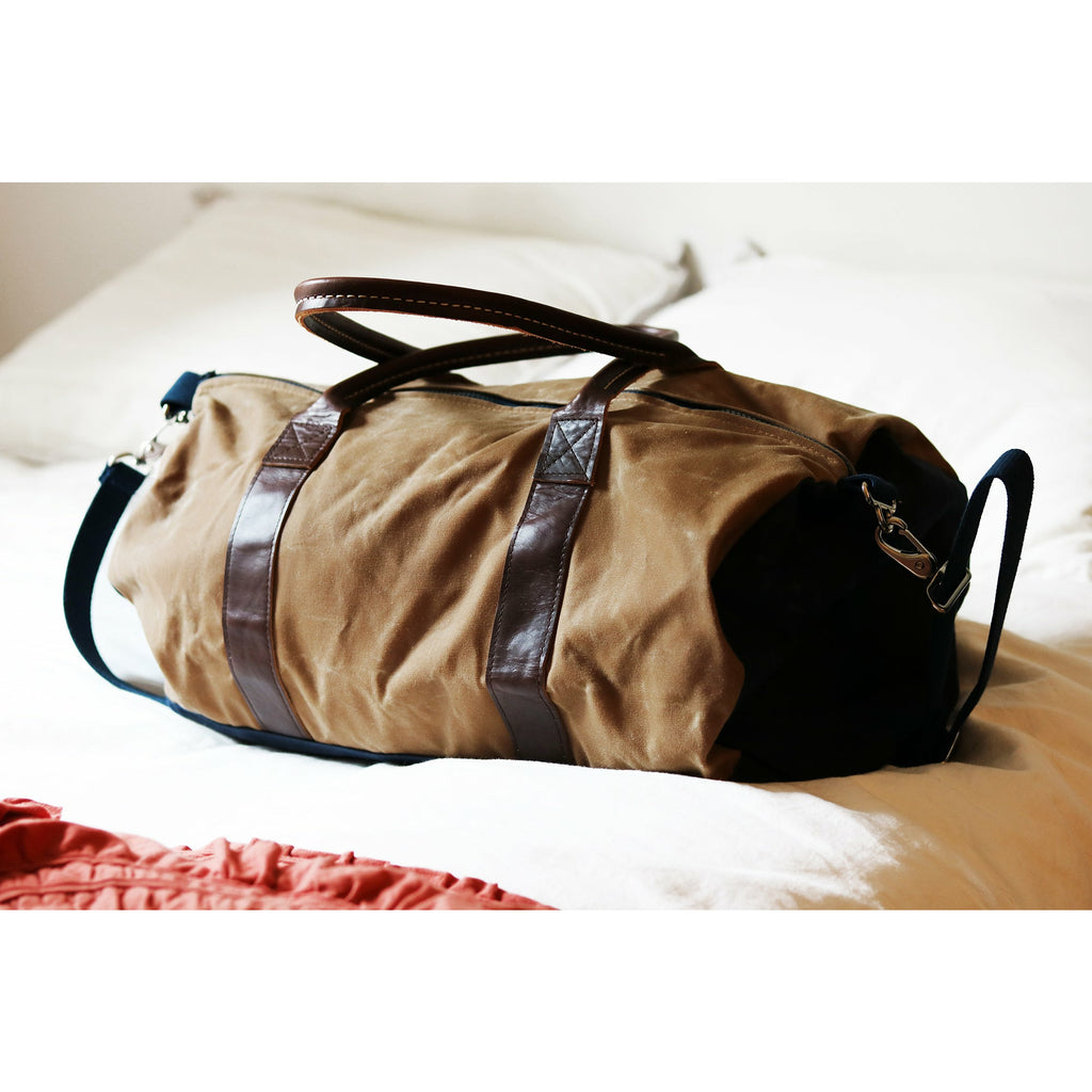 Medium Waxed Canvas Duffle Bag
