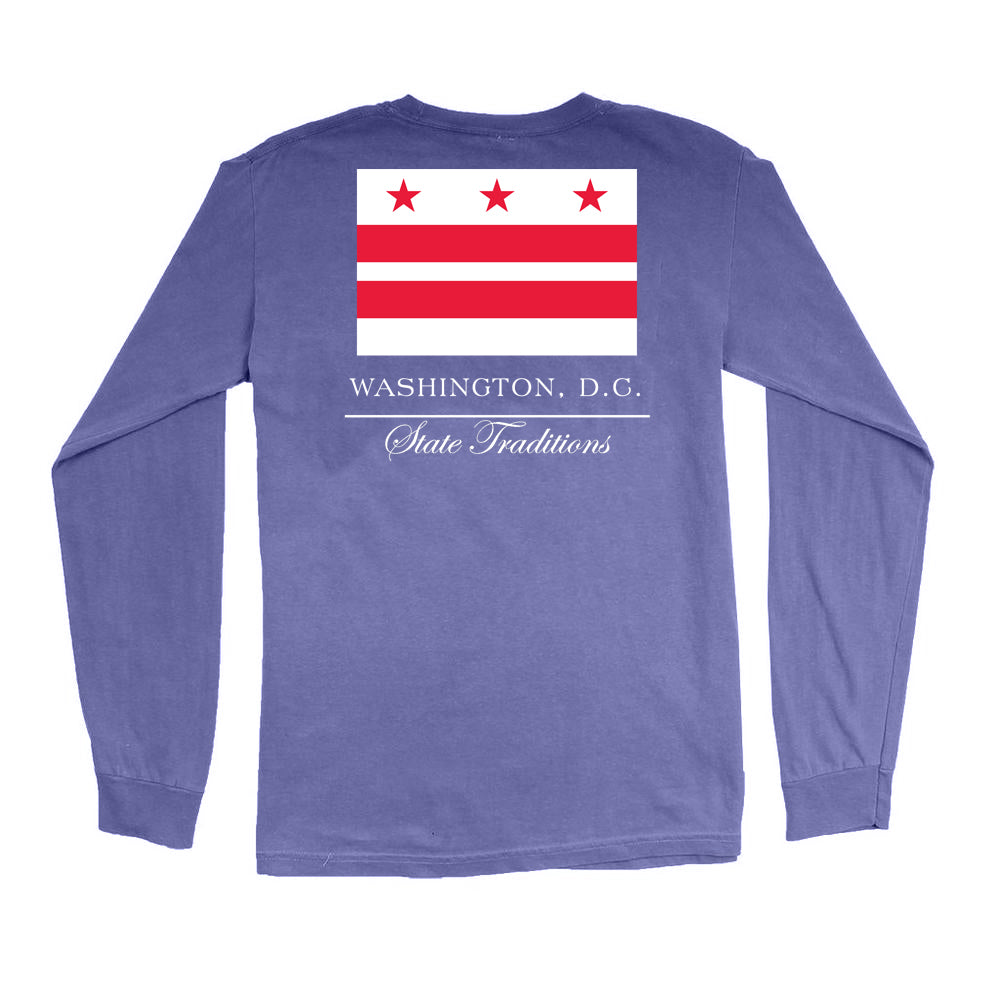 Washington, DC Flag Long Sleeve T-Shirt