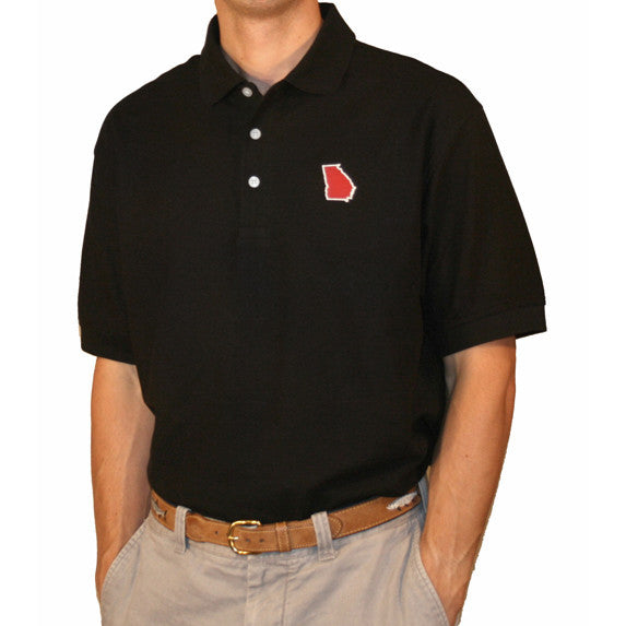 Georgia Athens Gameday Polo Black