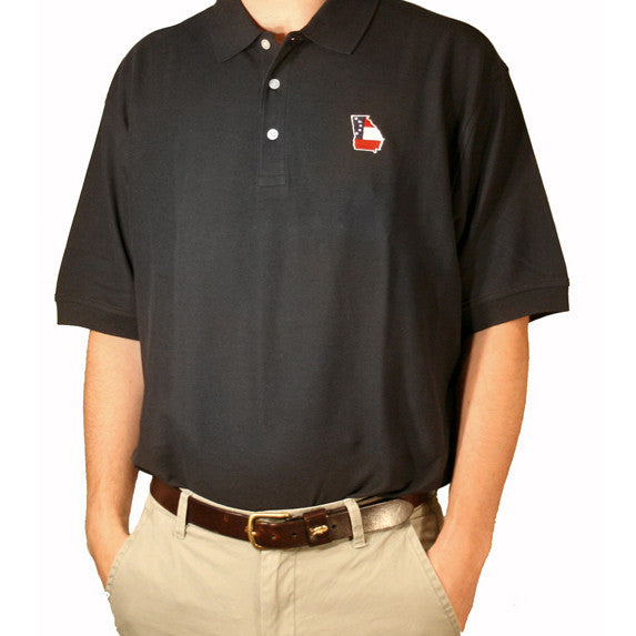 Georgia Traditional Polo Black