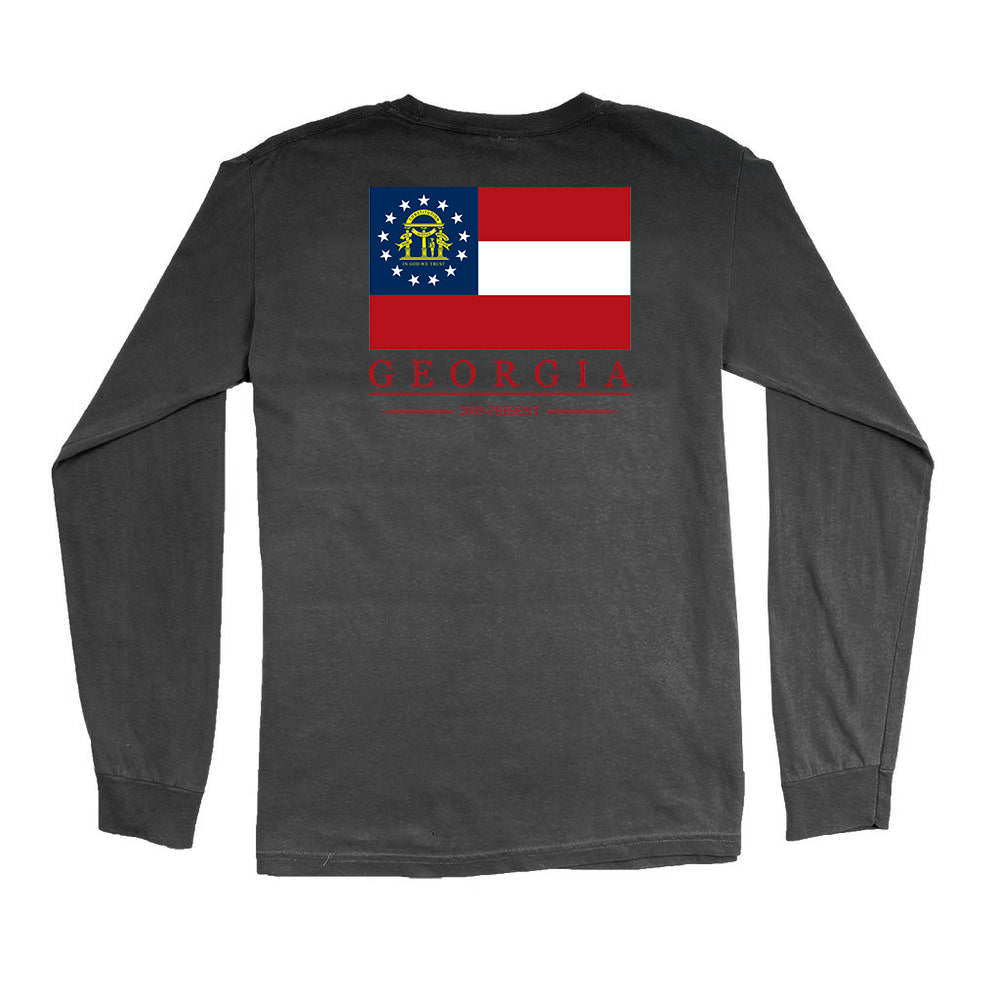 Georgia State Flag Long Sleeve T-Shirt