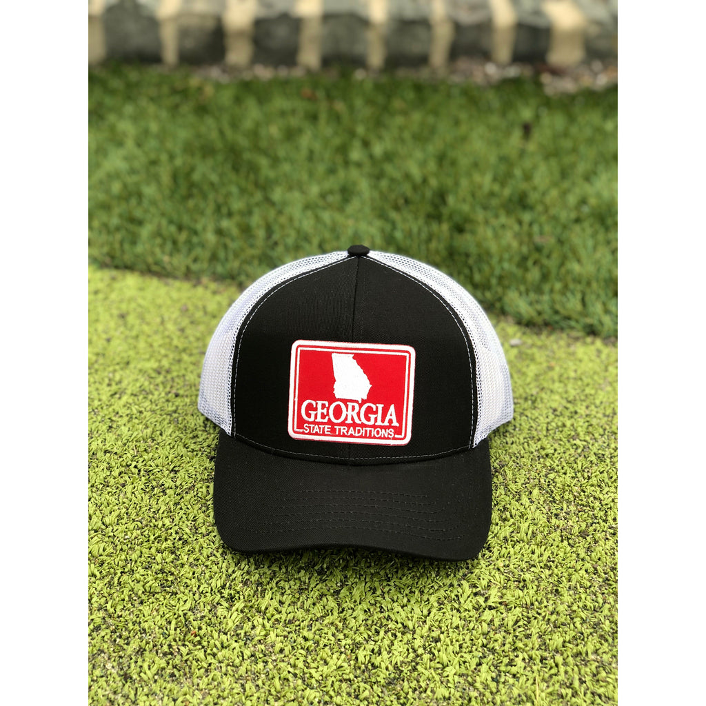 Georgia Gameday Patch Structured Trucker Hat Black