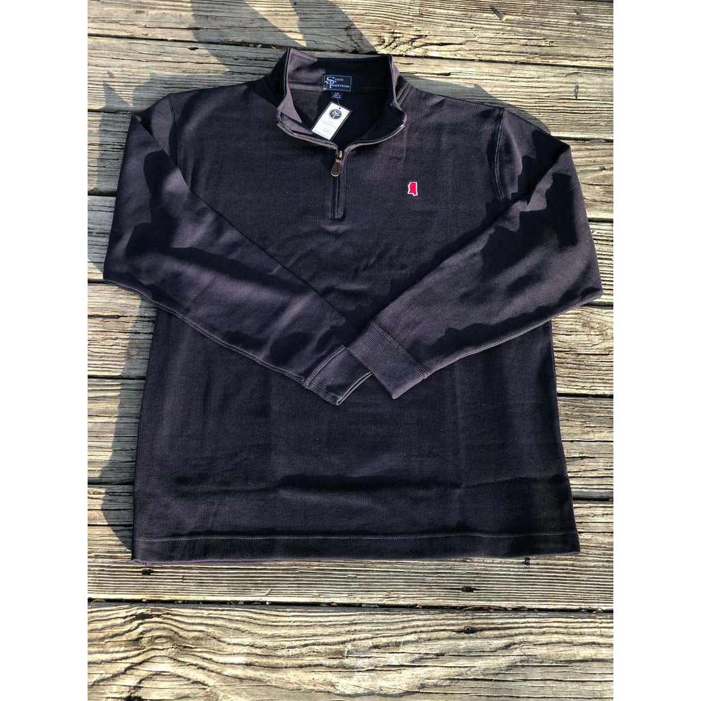 Mississippi Oxford 1/4-Zip Pullover Navy