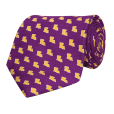 Louisiana Baton Rouge Gameday Tie Purple