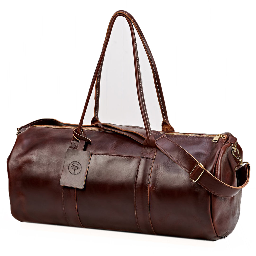 Large Leather Duffle Bag