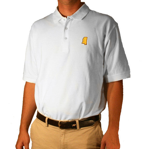 Mississippi Hattiesburg Gameday Polo White